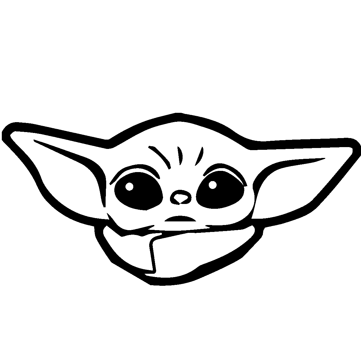 Free clip black and white yoda, Download Free clip black and white yoda ...