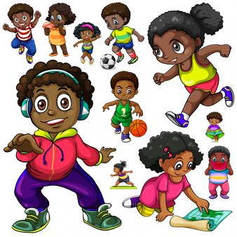 Free clip black children, Download Free clip black children png images ...