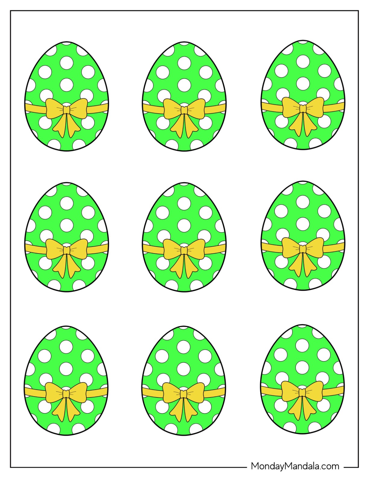 58 Easter Egg Templates (Free PDF Printables) - Clip Art Library