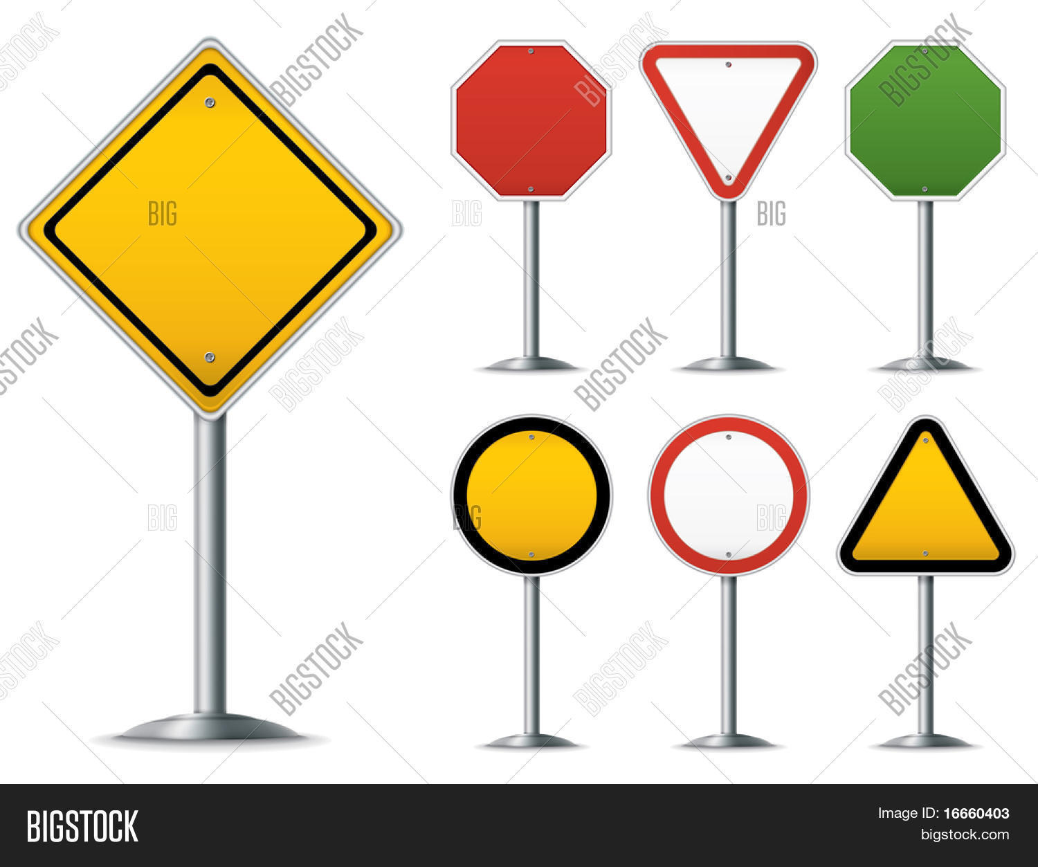 Blank Traffic Sign Vector & Photo (Free Trial) | Bigstock - Clip Art ...