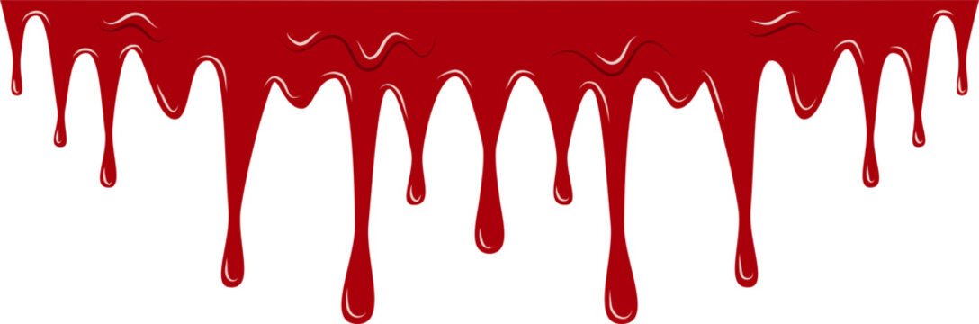 Red Spill Blood Steady,Red Blood or Paint Spill isolated with Green ...