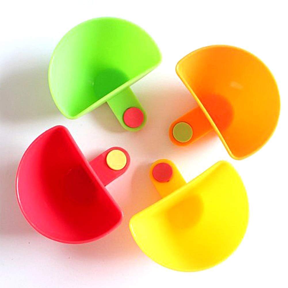 Dip Clip Bowl Holder Set of 4 Colored Plastic for Tableware, Chips ...