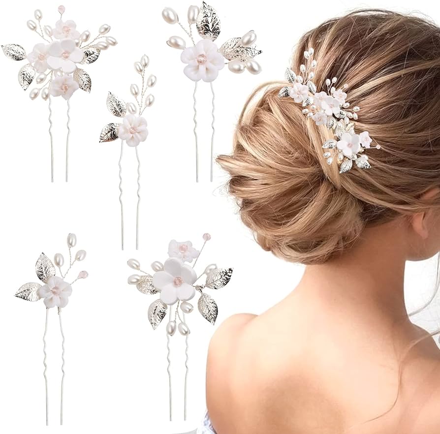 Pack of 5 Wedding Hair Pins Bridal Hair Accessories Bridal Hair Pins ...