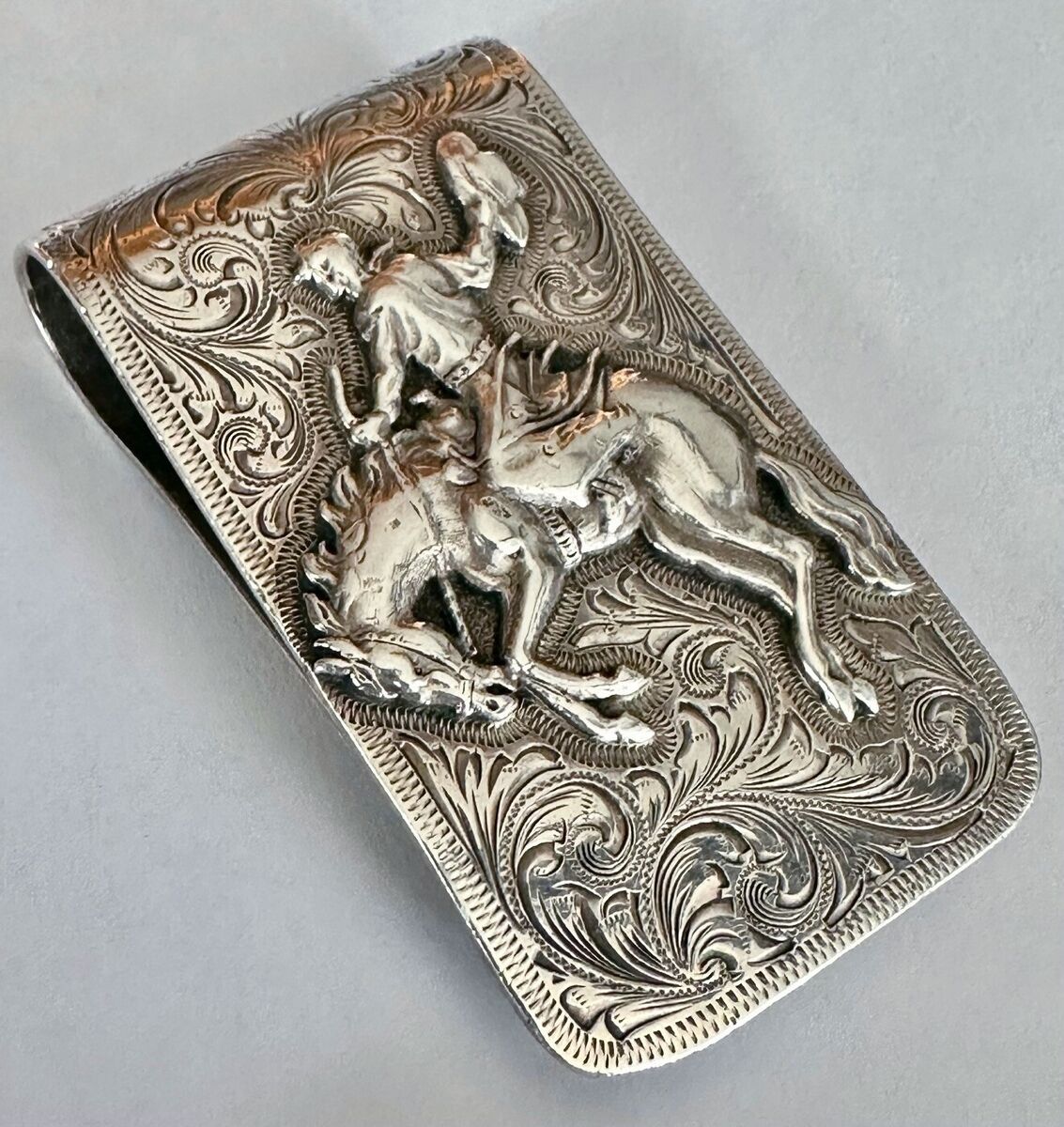 Bucking Bronco Sterling SIlver Money Clip by Ahmad Khan | eBay - Clip ...