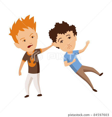 Kids bullying. Childish bullies or verbal and... - Stock ... - Clip Art ...