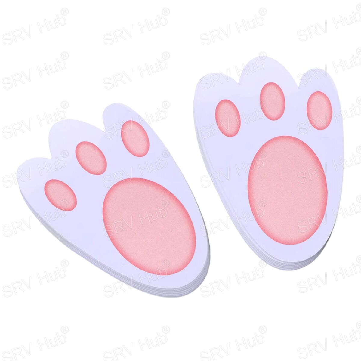 20cm Bunny Footprints Rabbit Feet for Kids Easter Party Games Bunny ...