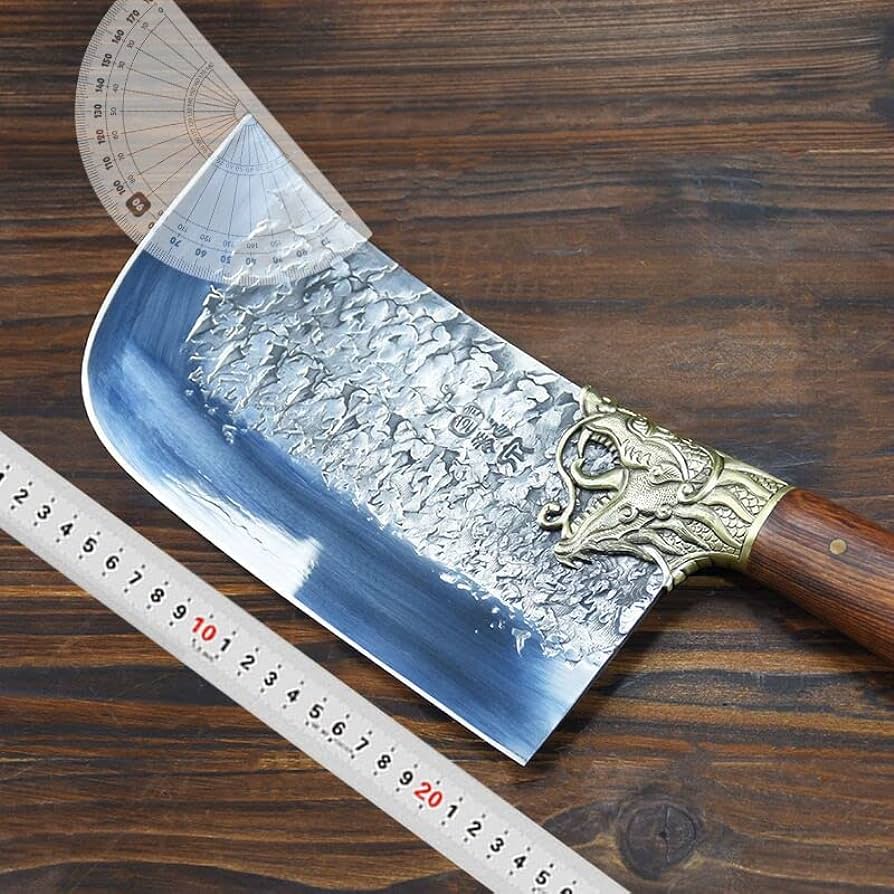 Cleaver Knife,Meat Cleaver, 8.5inch China Longquan hand forged clip ...