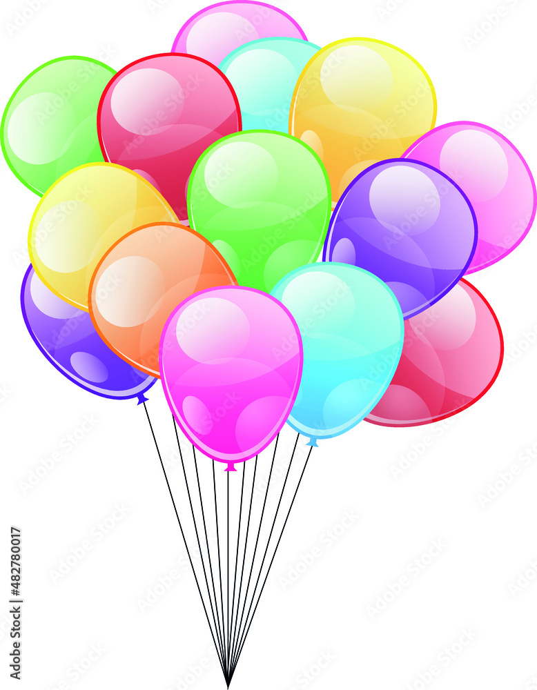 Party Balloon Vector Balloons Clip Art Or Stock Vector Adobe Stock ...