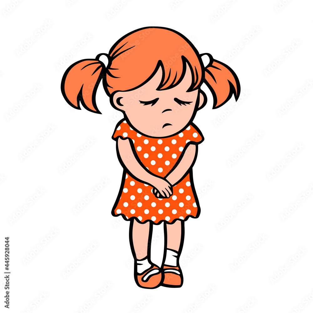 Free clip cartoon girl sad, Download Free clip cartoon girl sad png ...