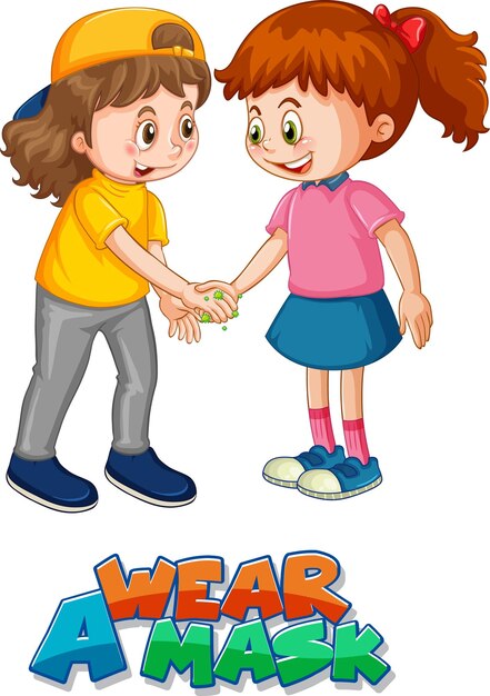 kids hand shake clip art