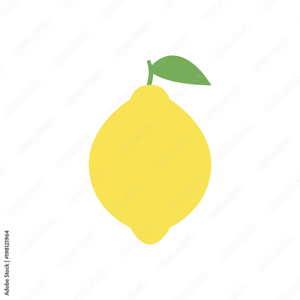 Lemon icon, simple design, Lemon icon clip art. Clipart cartoon ...