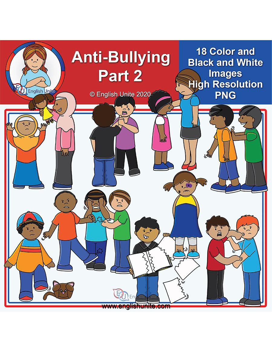 English Unite - Clip Art - Anti-Bully Part 2 (Physical) - Clip Art Library