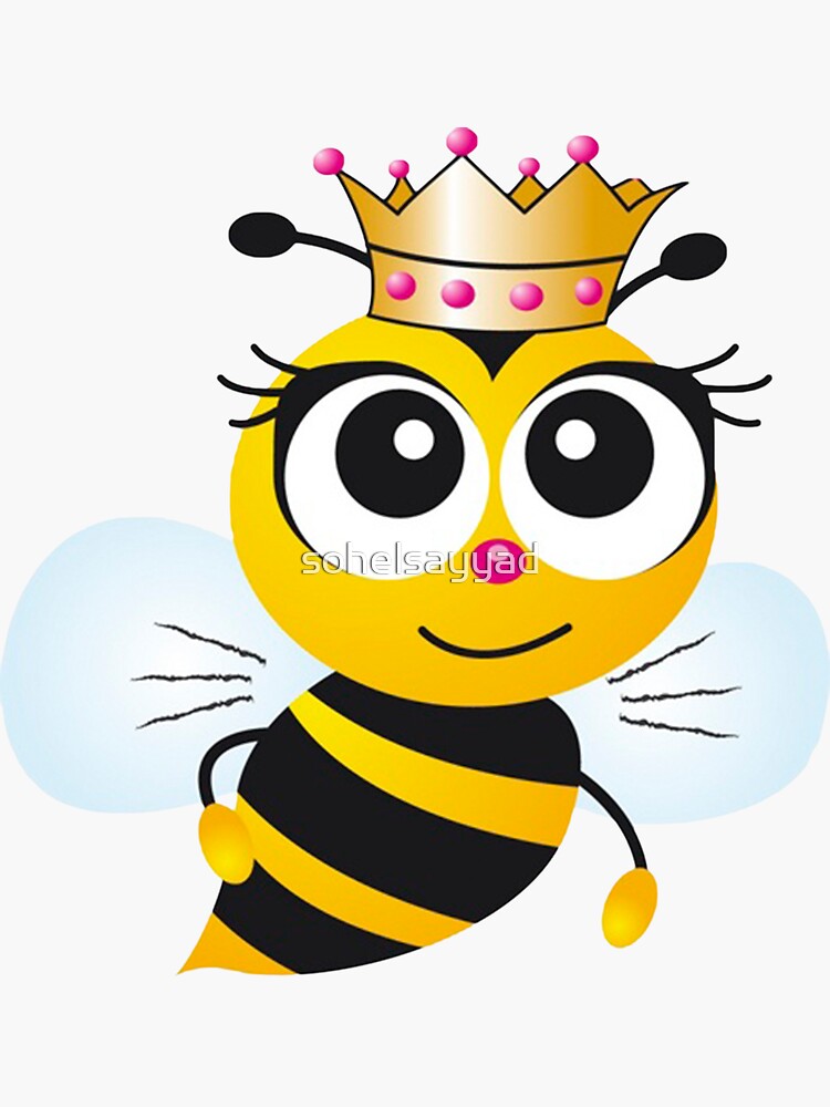 Queen Bee Cartoon Royalty Free Vector Image VectorStock | Queen ...