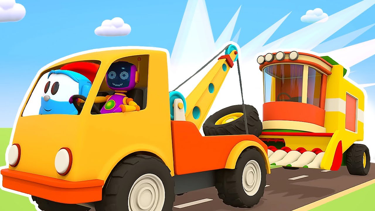 Car cartoons for kids & Baby cartoons. Street vehicles for kids. Leo ...