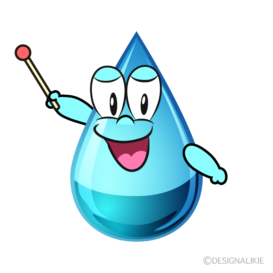 Free Speaking Water Drop Cartoon Image｜Charatoon - Clip Art Library