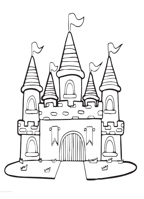 Castles And Dragons Coloring Pages - Clip Art Library