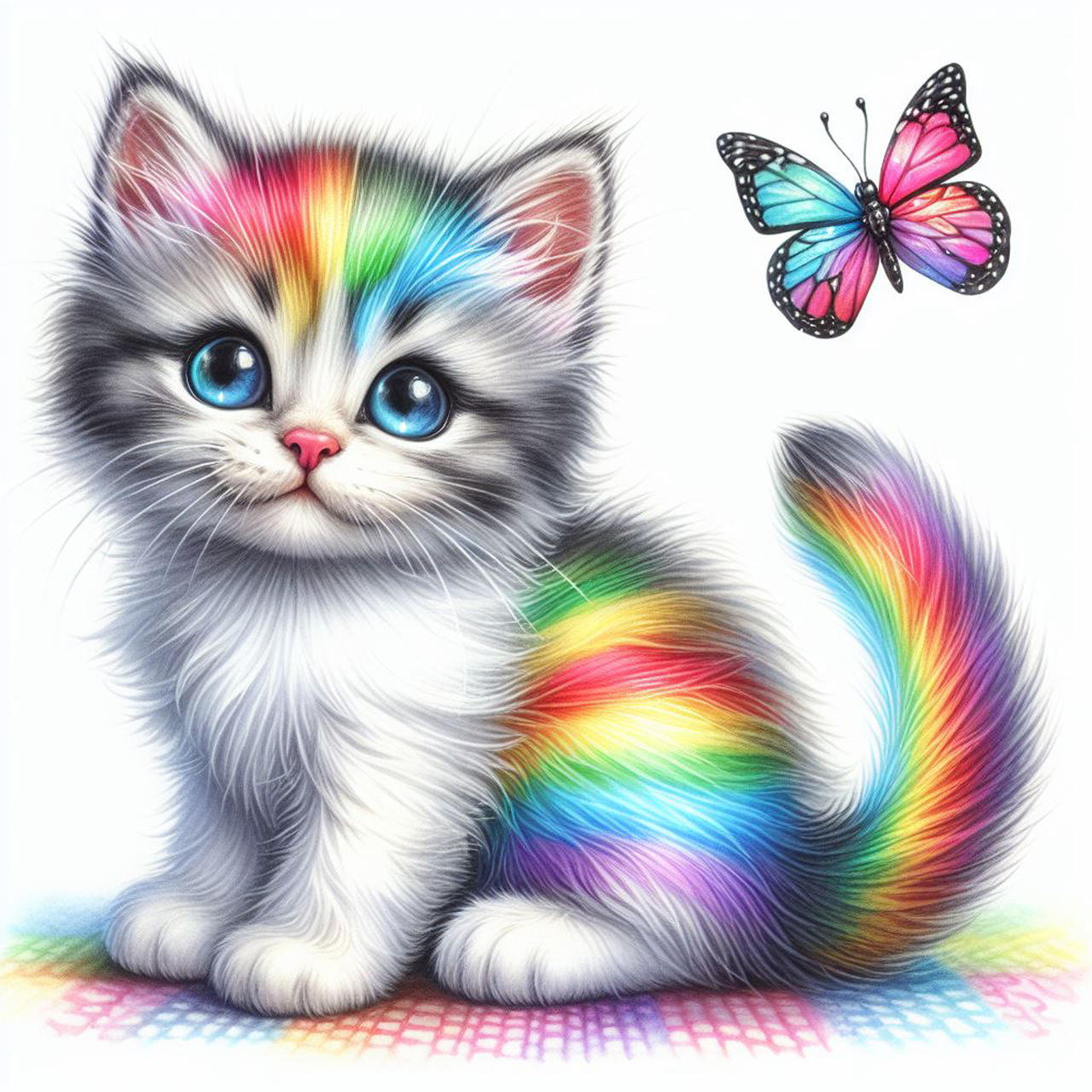 Free clip cat and butterfly, Download Free clip cat and butterfly png ...