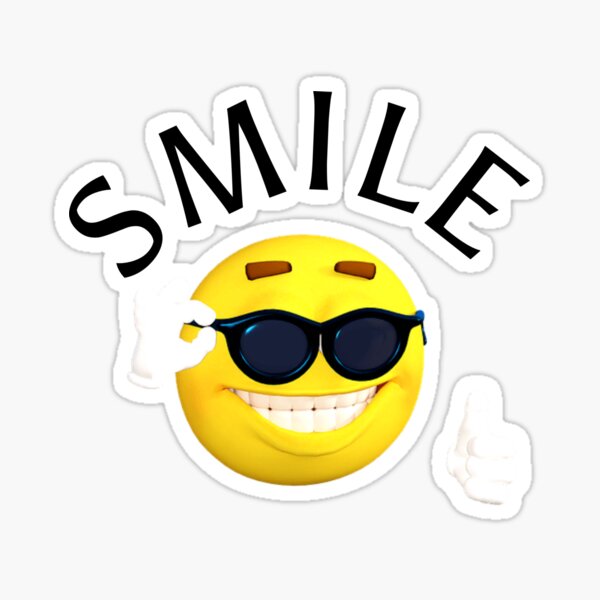 Smile Emoji Funny Stickers For Sale Redbubble Clip Art Library