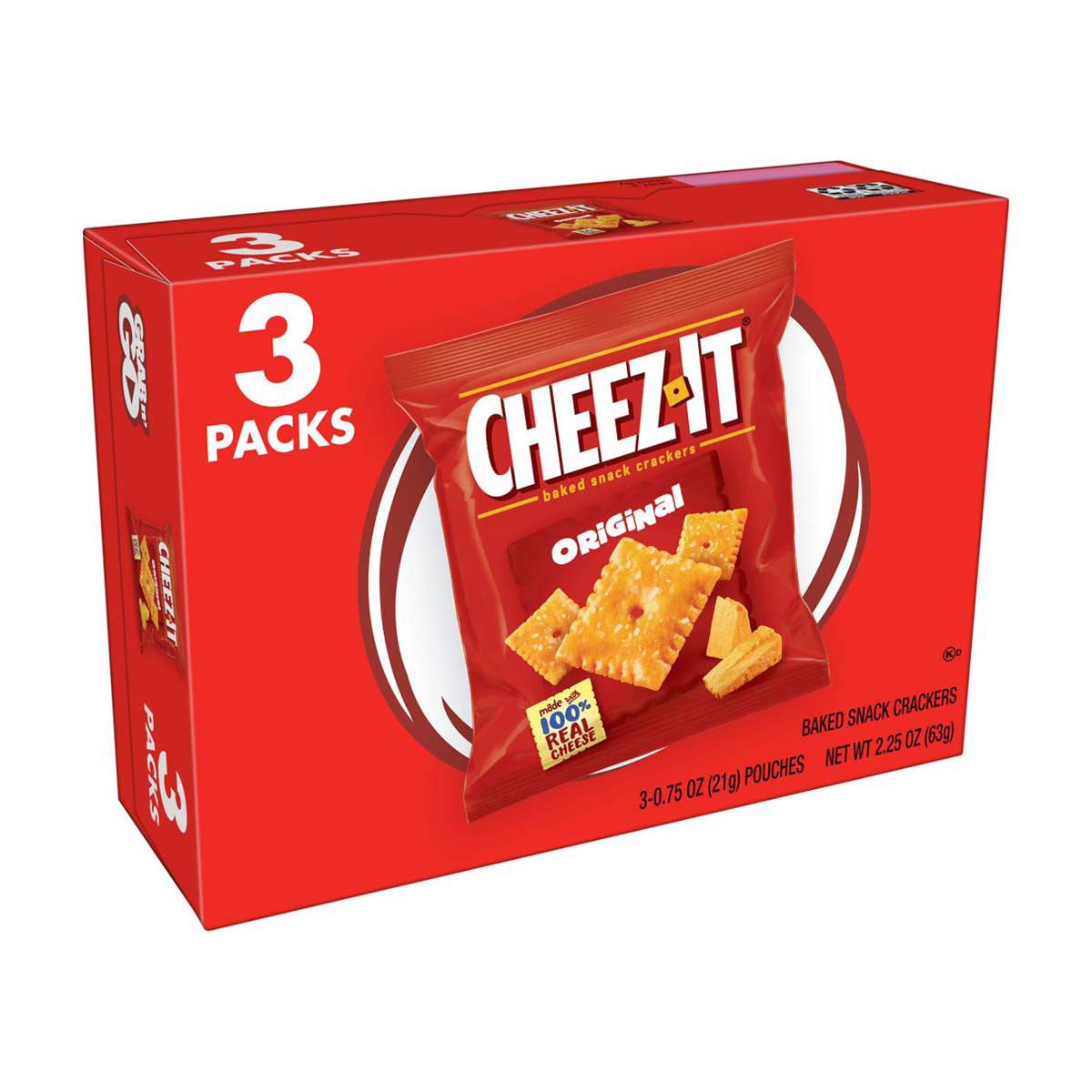 Cheez-It Cheese Crackers, Original, 3 Ct, 2.25 Oz - Clip Art Library