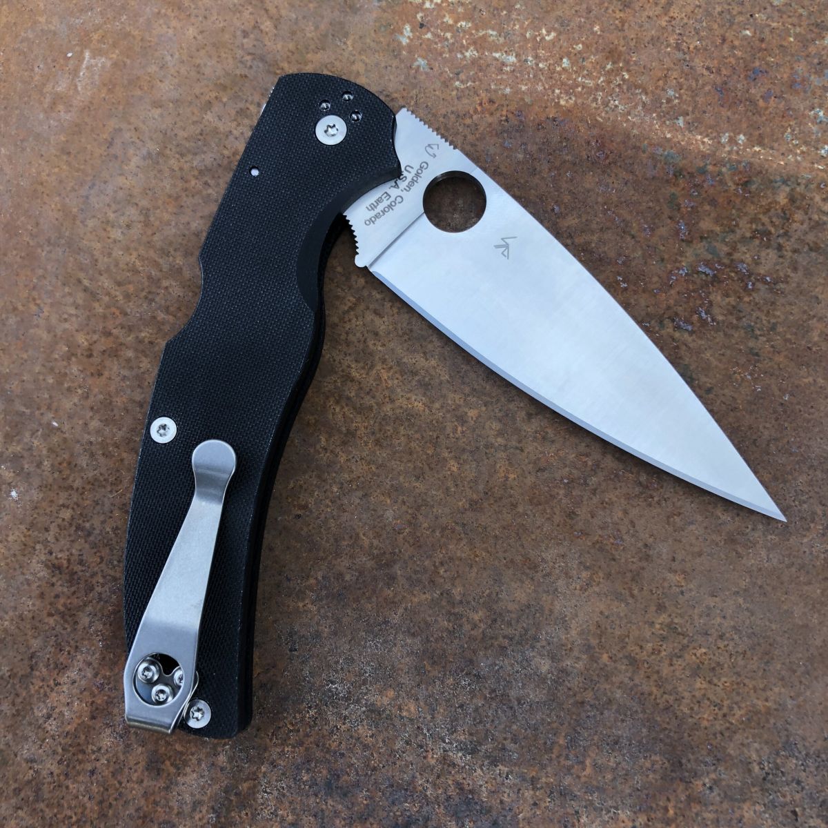 Spyderco Native Chief Black G10 Scales S30V Blade Deep Carry ... - Clip ...