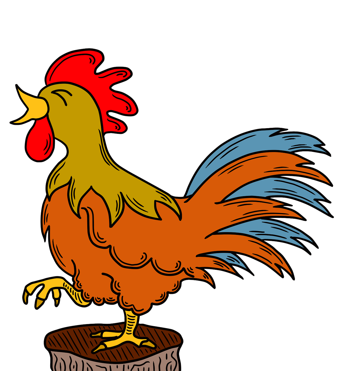 Premium Vector Cute Chicken Clip Art Hand Drawn Cartoon Sticker Clip Art Library 6668