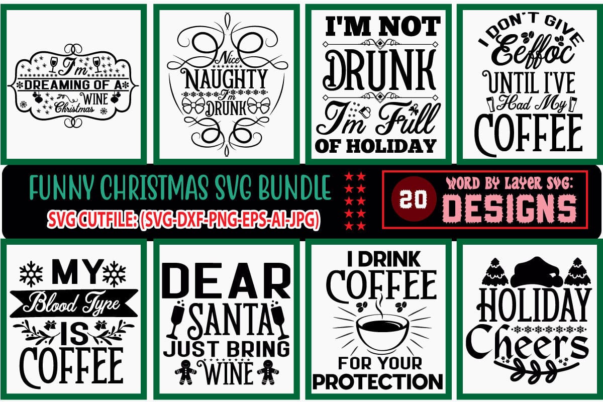 Funny Christmas SVG Bundle,Christmas SVG Bundle , Funny Christmas ...