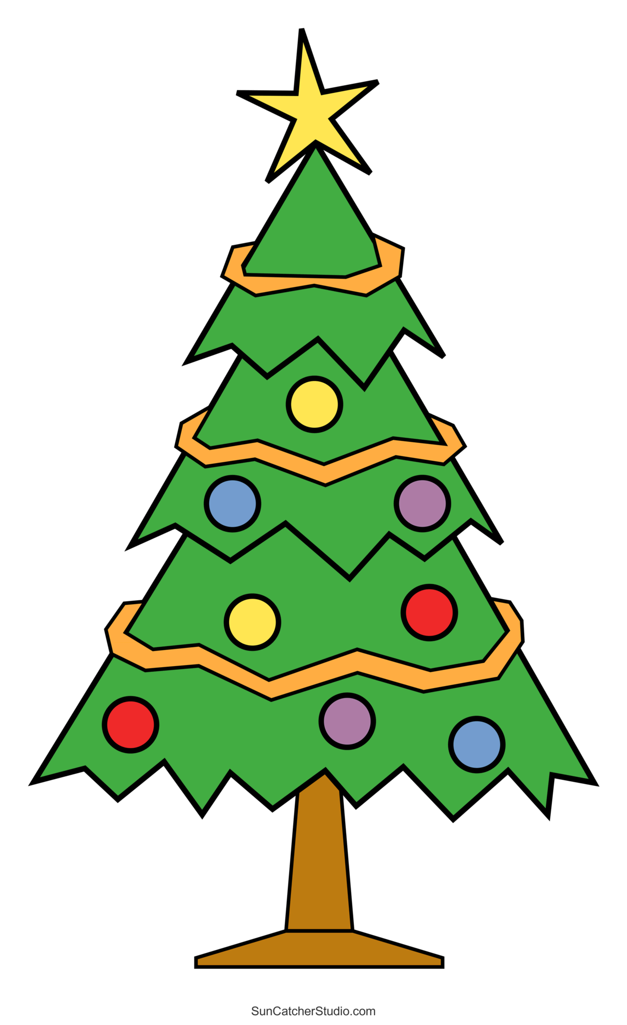 Free Clip Christmas Tree Template Download Free Clip Christmas Tree