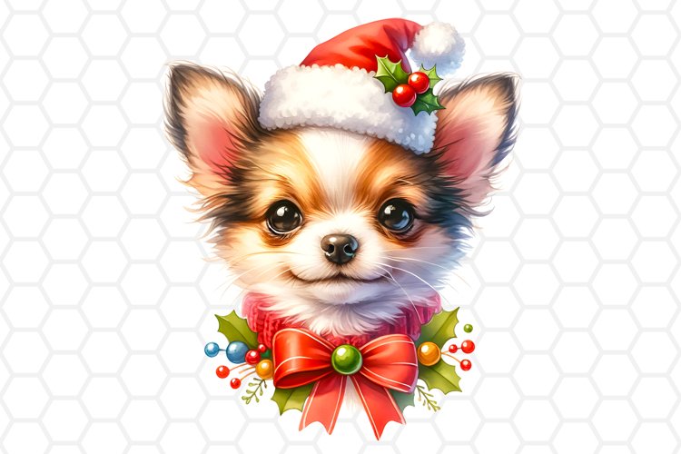 Cute Christmas Chihuahua Clipart, Sublimation PNG - Clip Art Library