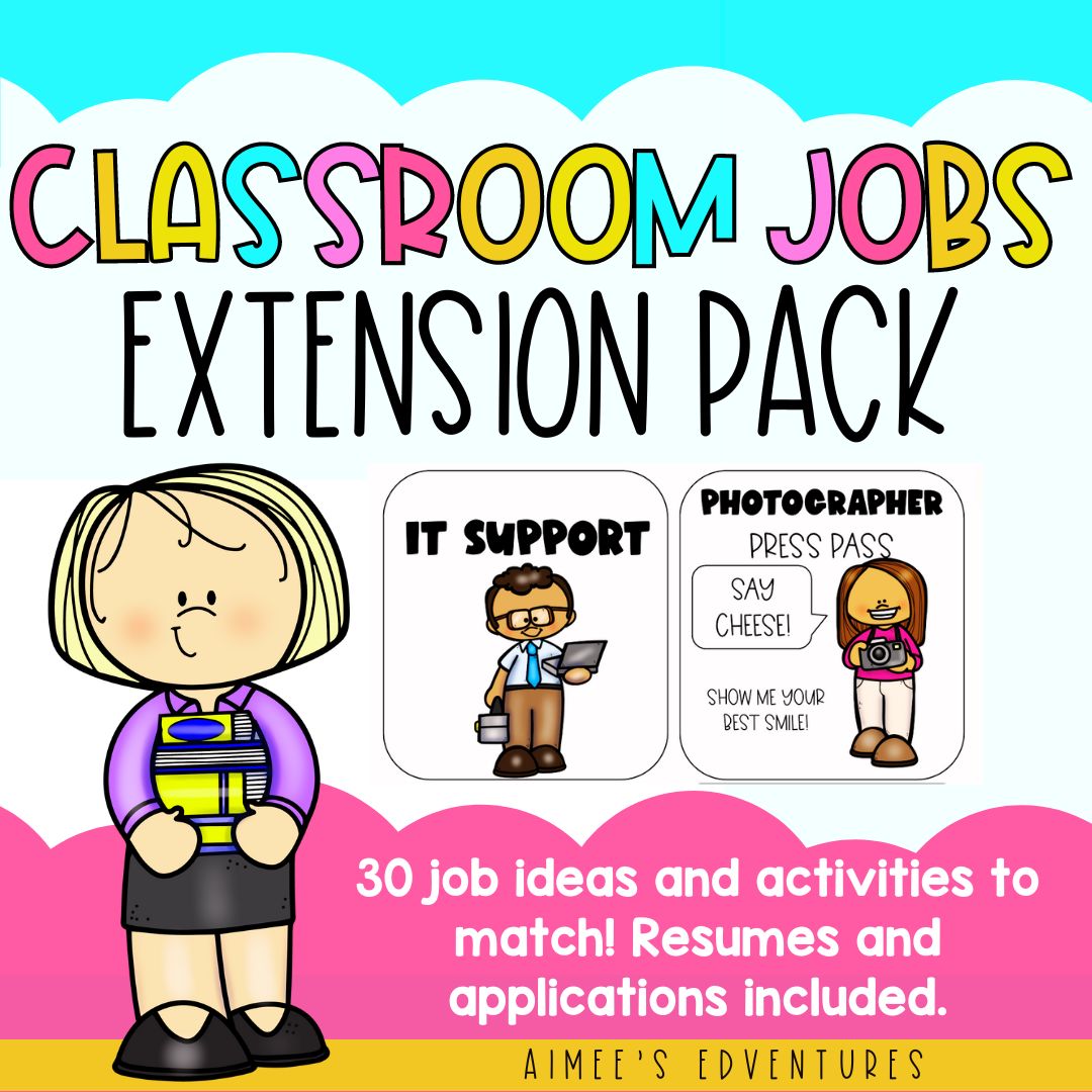 Classroom Jobs Extensions Pack Bundle 