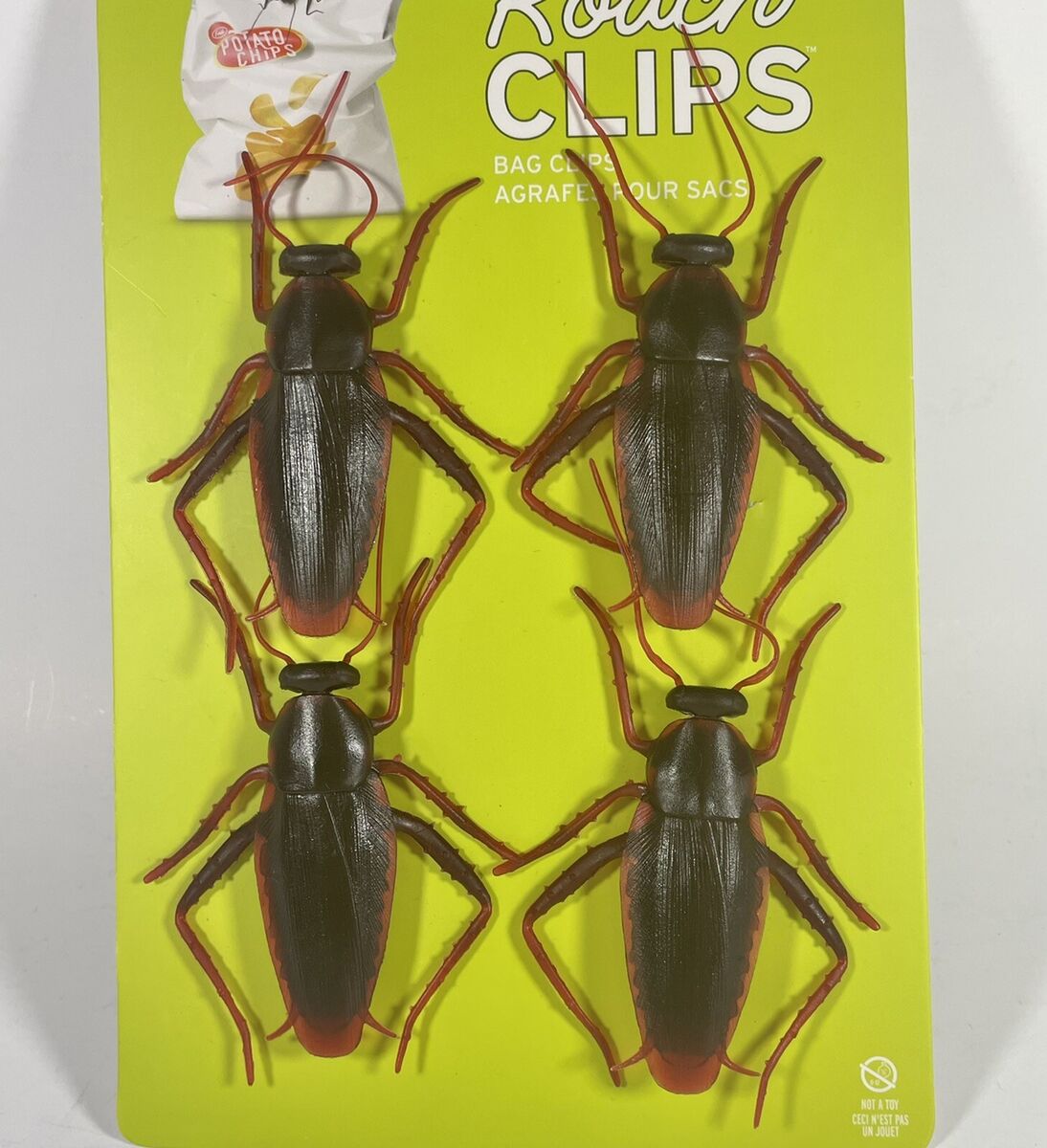 Fred Roach Clips - Cockroach Bag Closers Clips Gag Gift Bugs | eBay ...