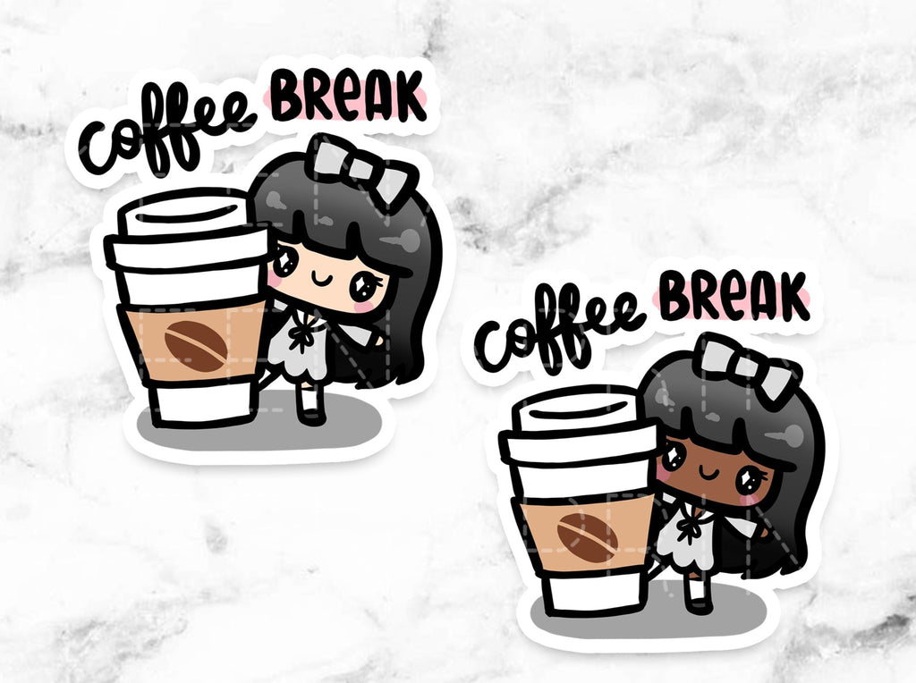 COFFEE BREAK STICKERS & CLIP ART | KEENA GIRLS - Clip Art Library