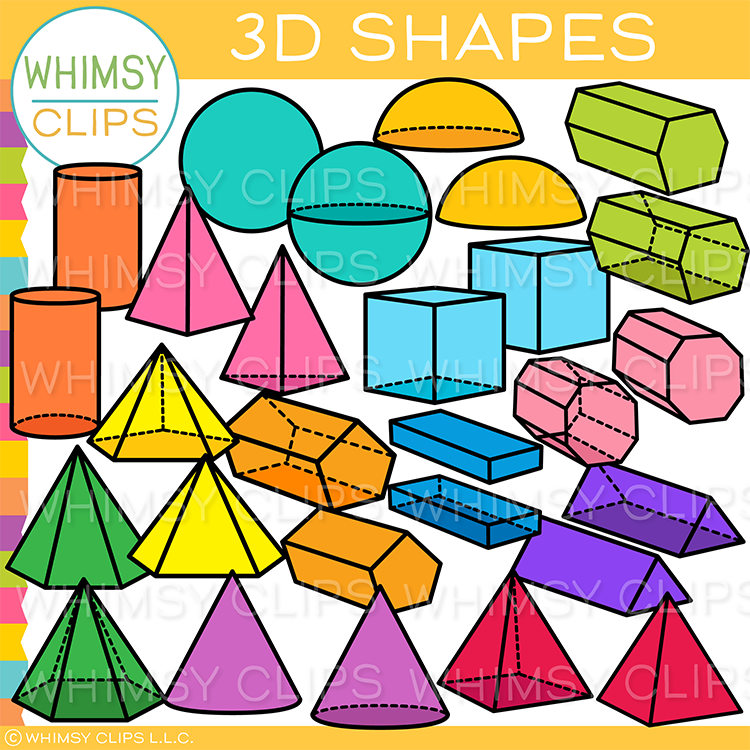 Ginger Snaps Clip Art: Primary Geometric Shapes Set - Clip Art Library