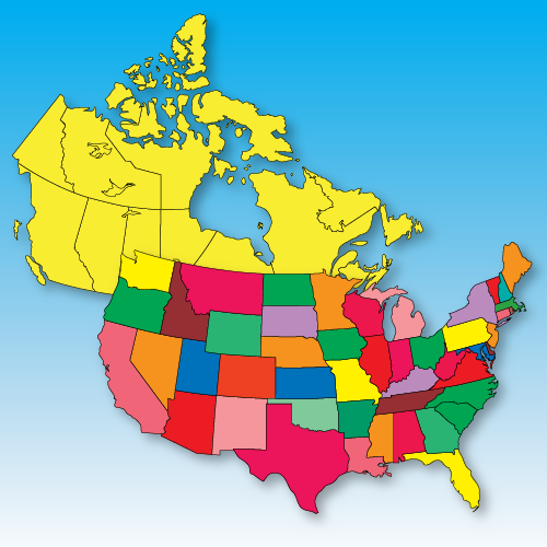 US and Canada Clip Art Maps - FreeUSandWorldMaps - Clip Art Library