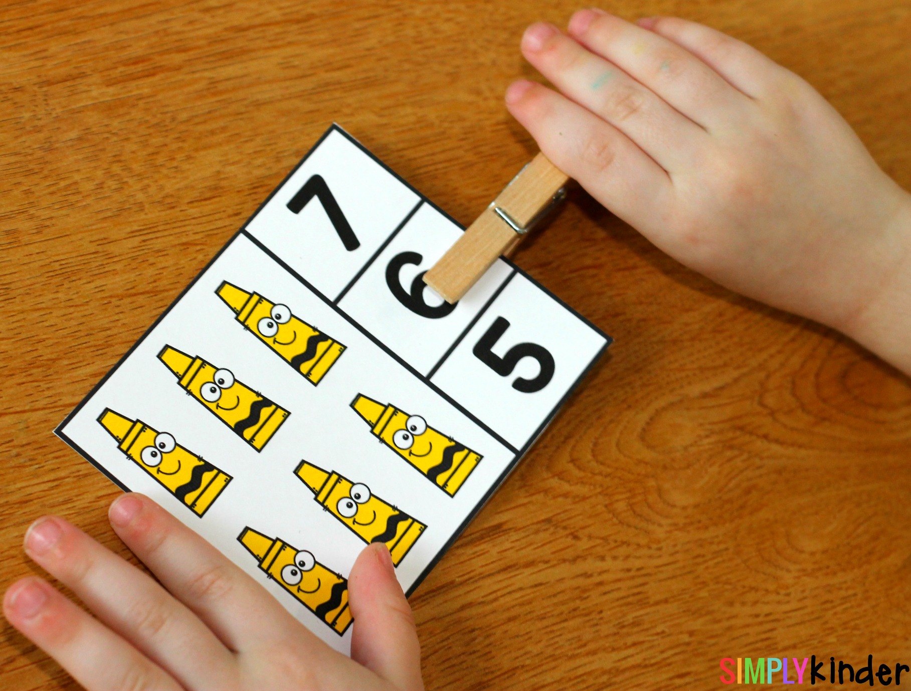 Back-To-School Counting Clip Cards - Simply Kinder - Clip Art Library