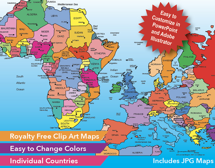 World Countries Clip Art Maps - FreeUSandWorldMaps - Clip Art Library