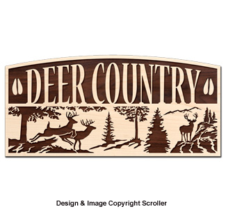 Deer Country Rustic Wall Art Pattern - Clip Art Library