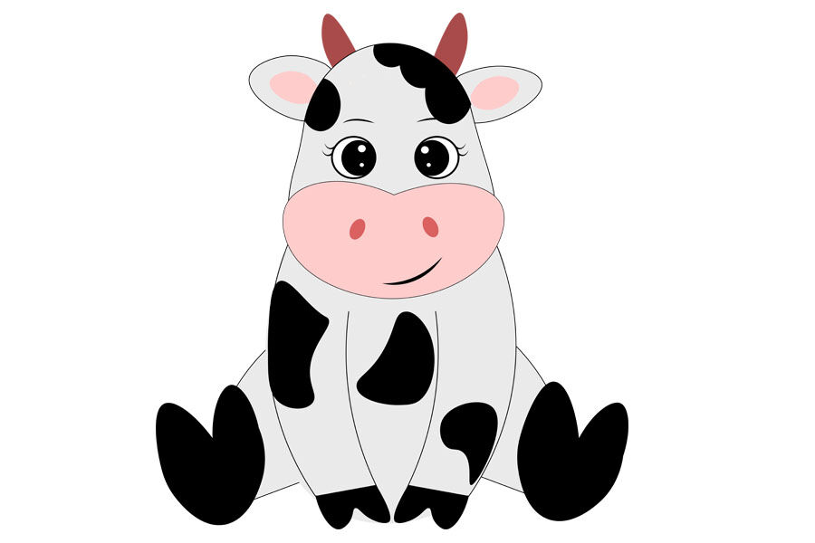 Cow svg , Cute cow svg, Cow clip art, Cow svg design, Farm animal ...