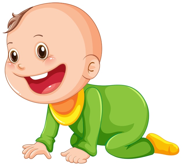 Crawling Baby Silhouette Clip Art - Clip Art Library