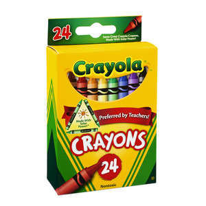 CRAYOLA 52-3769-0-000 CRAYON 24 COUNT CLIP STRIP - Clip Art Library