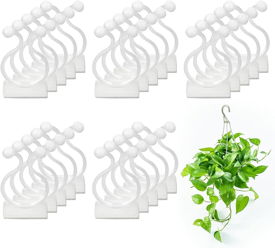 Jubaopen Pack of 100 Vines Clip Climbing Plants Holder Wall Garden ...