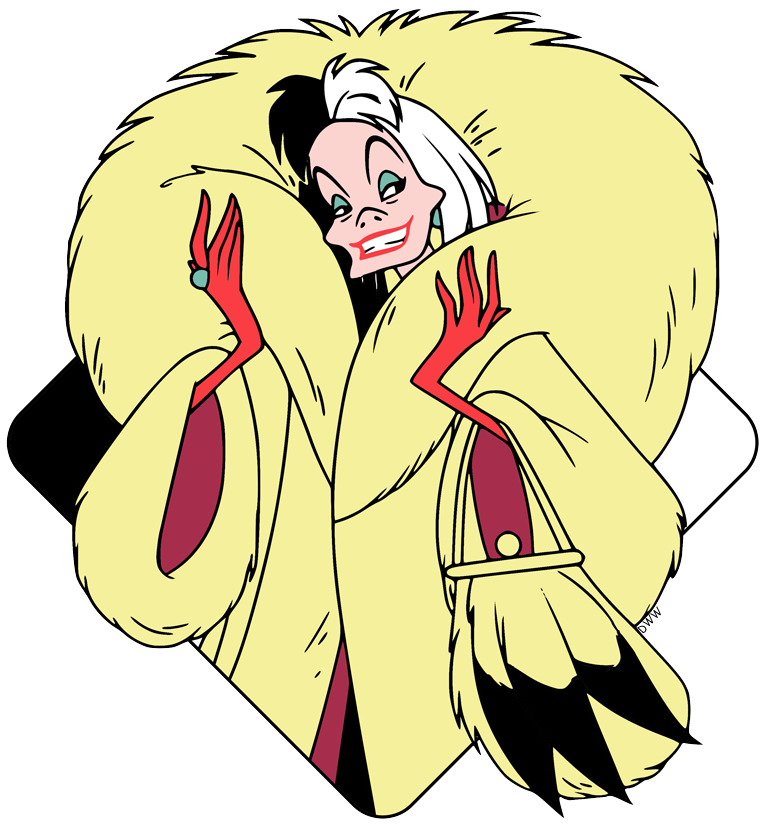 Cruella de Vil 101 Dalmatians Transparent PNG Clip Art Image ... - Clip ...