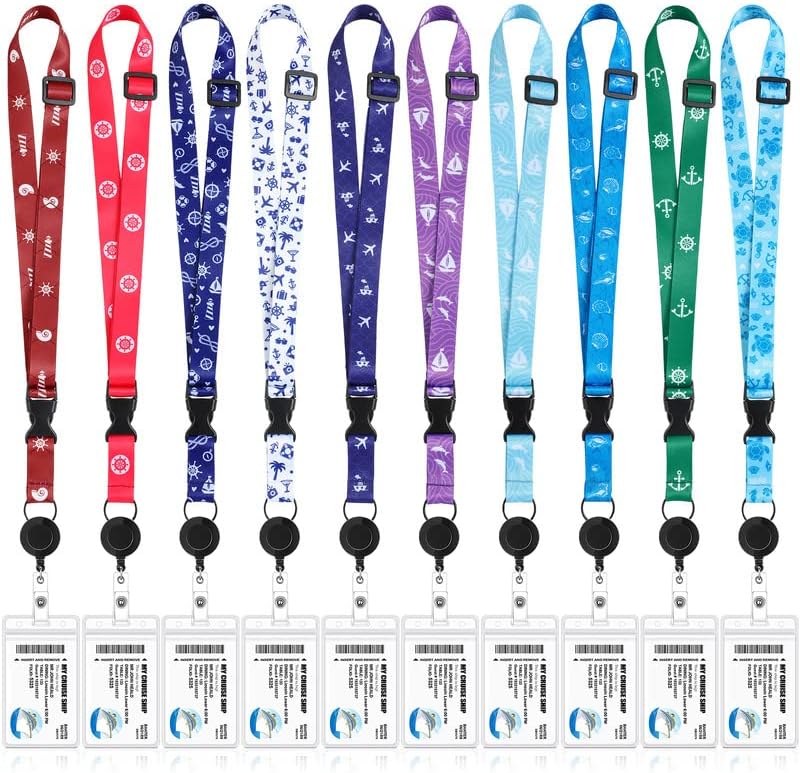 Amazon.com : 10 Sets Cruise Lanyards Retractable Carnival Cruise ...