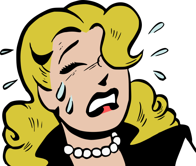 Crying woman cartoon - Openclipart - Clip Art Library