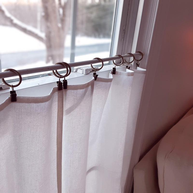 Hanging Curtains Using Ring Clips (easiest Method) - Presented By 