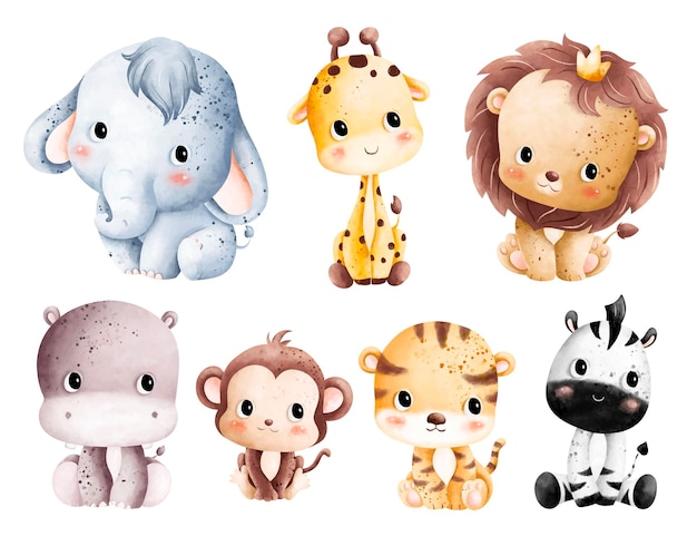 Free Clip Cute Baby Cartoon Animals, Download Free Clip Cute Baby 