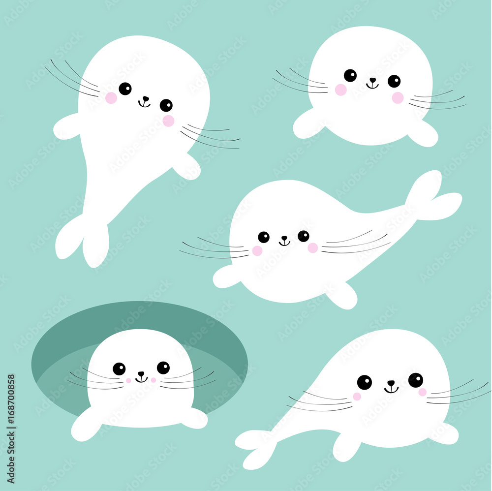 Free clip cute cartoon seals, Download Free clip cute cartoon seals png ...