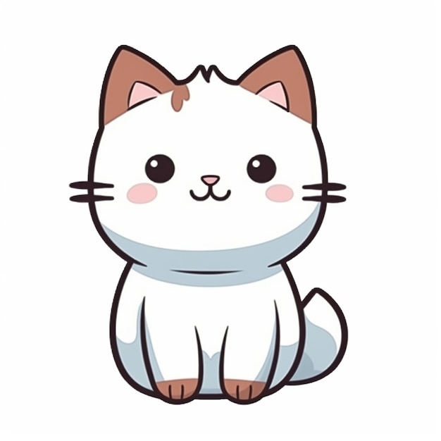 Cute Cartoon Cat Clip Art - Cute Cartoon Cat Image - Clip Art Library