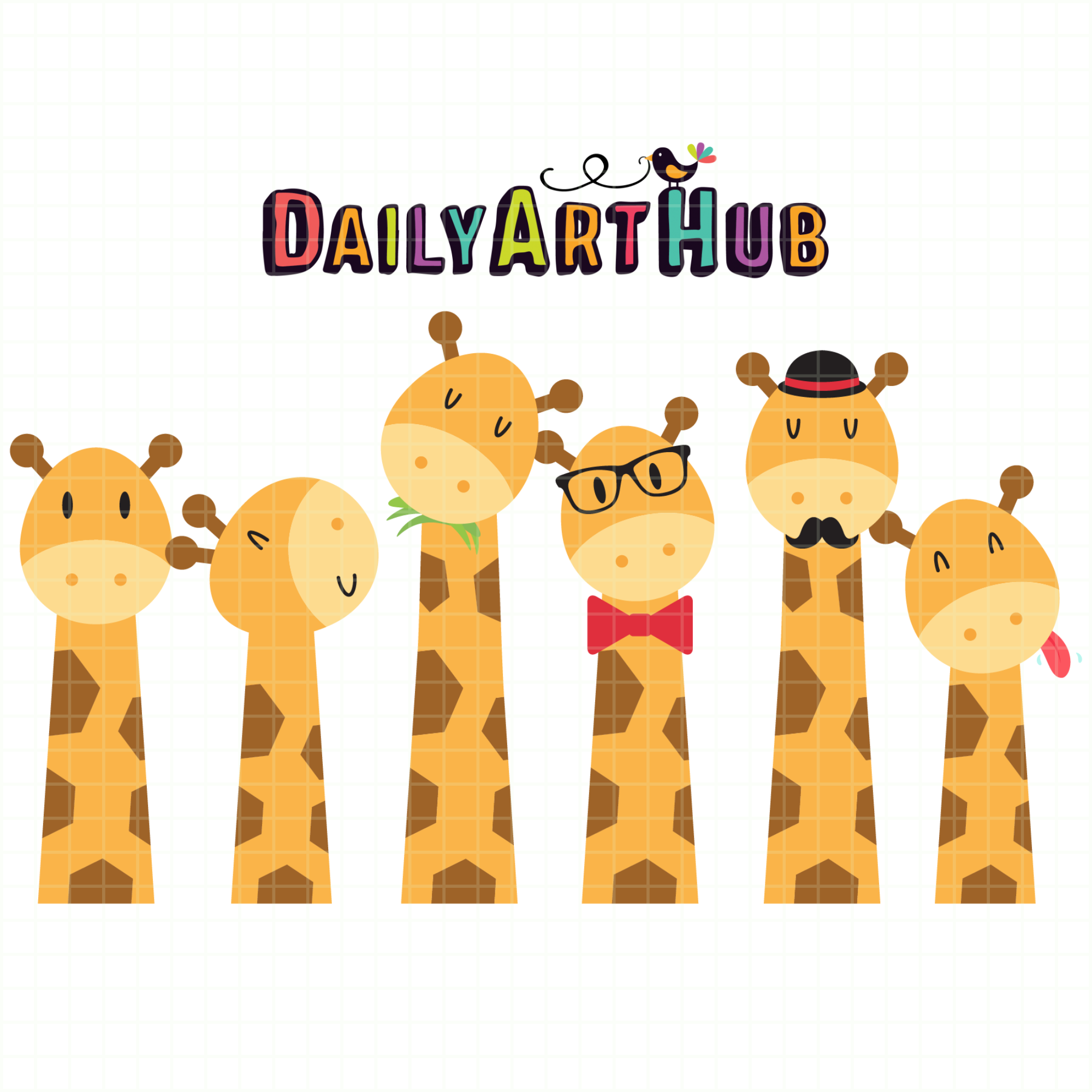 Cute Giraffes Clip Art – Daily Art Hub // Graphics, Alphabets & SVG ...