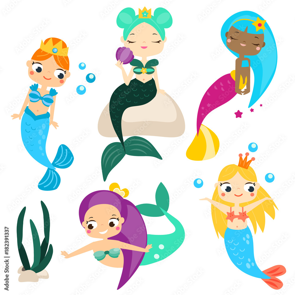 Free clip cute mermaids, Download Free clip cute mermaids png images ...