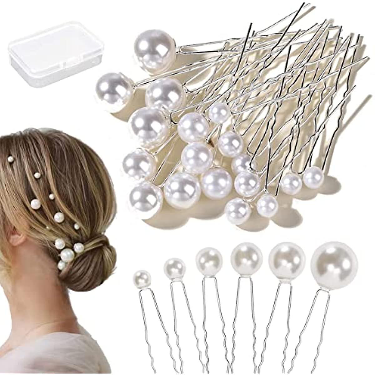 36pcs Pearl Hair Clips Bridal Hair Pins Prom Hair Accessories Hair ...